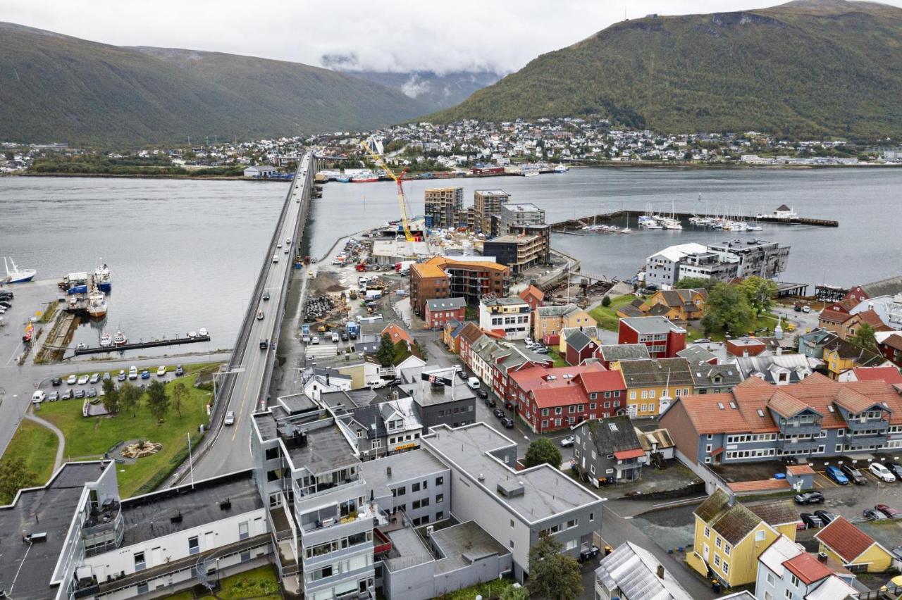 Toppleilighet Med Utsikt I Sentrum Nord Tromsø Esterno foto