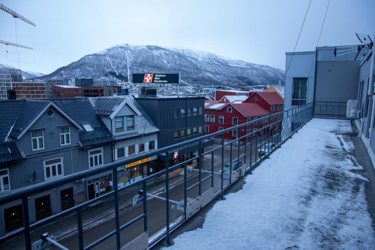 Toppleilighet Med Utsikt I Sentrum Nord Tromsø Esterno foto