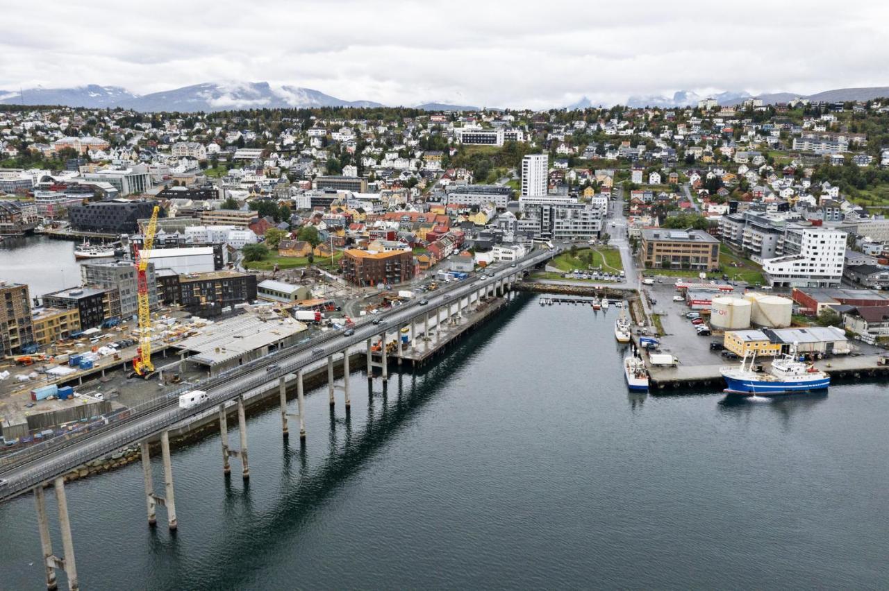 Toppleilighet Med Utsikt I Sentrum Nord Tromsø Esterno foto